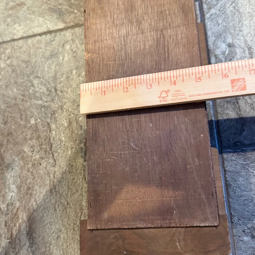 Vintage Wooden Wall Mount Mail Organizer Letter Bills Misc Key Holder Brown Wood